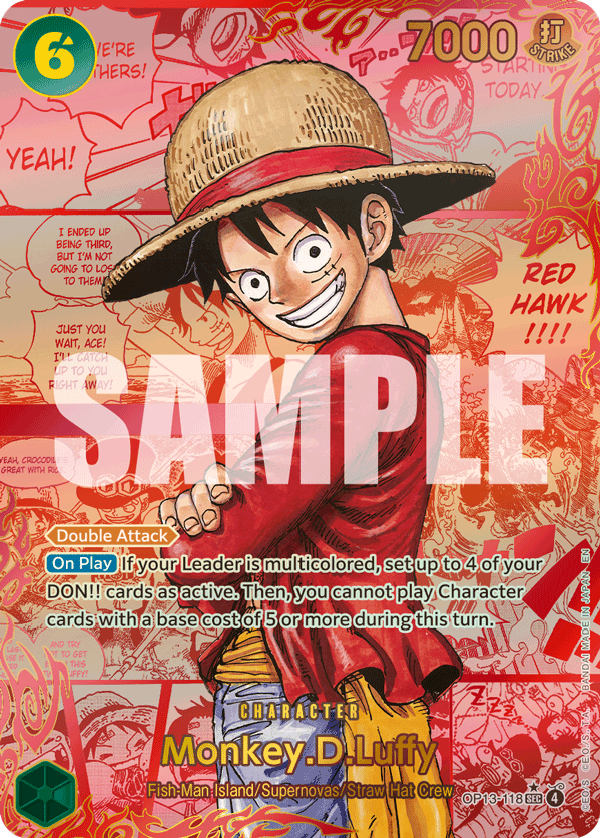 Monkey D. Luffy OP13 One Piece Card Game single card – One Piece singles collection