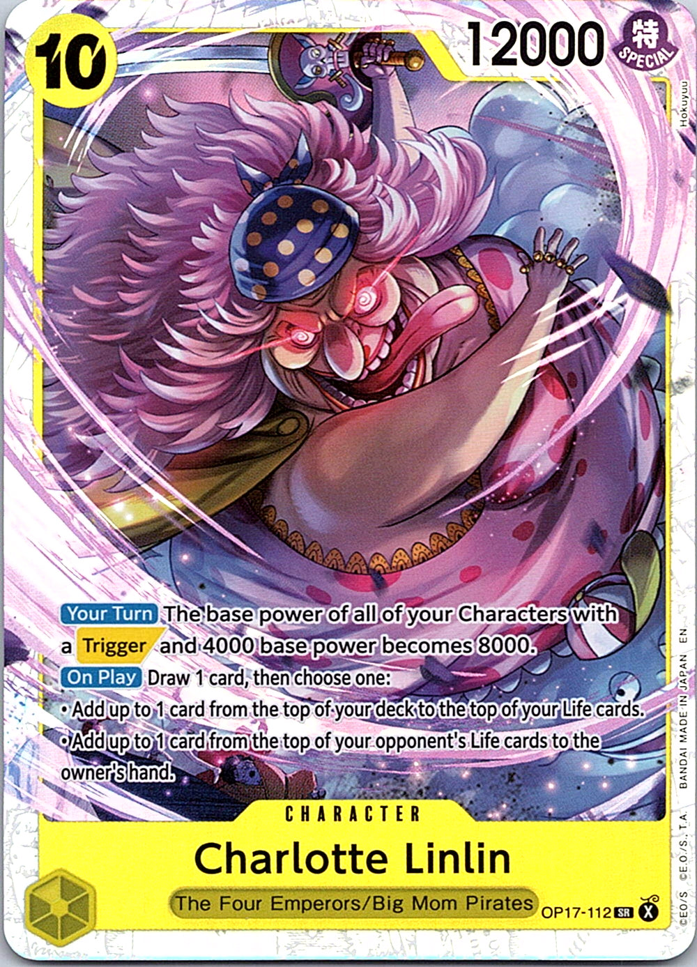 Charlotte Linlin OP17-112 SR foil English One Piece Card Game single card
