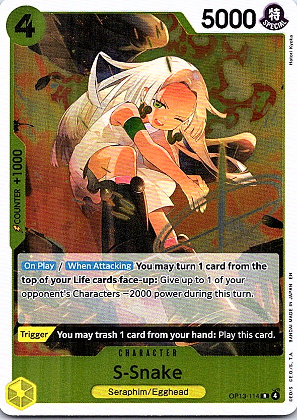 S-Snake Foil R Carrying On His Will OP13-114 NM