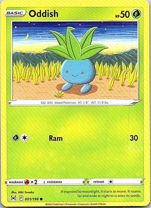 Oddish Common SWSH11: Lost Origin 001/196 NM