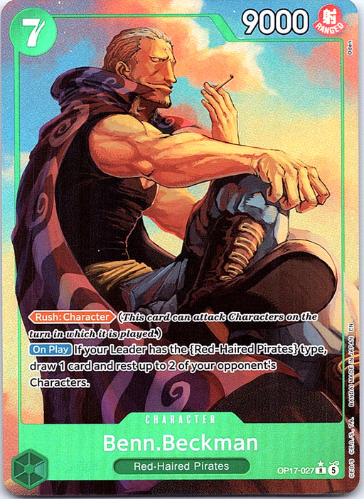 Benn.Beckman (Alternate Art) Foil R The World's Strongest Warriors OP17-027 NM
