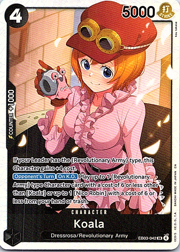 Koala Foil SR Extra Booster: One Piece Heroines Edition EB03-042 NM