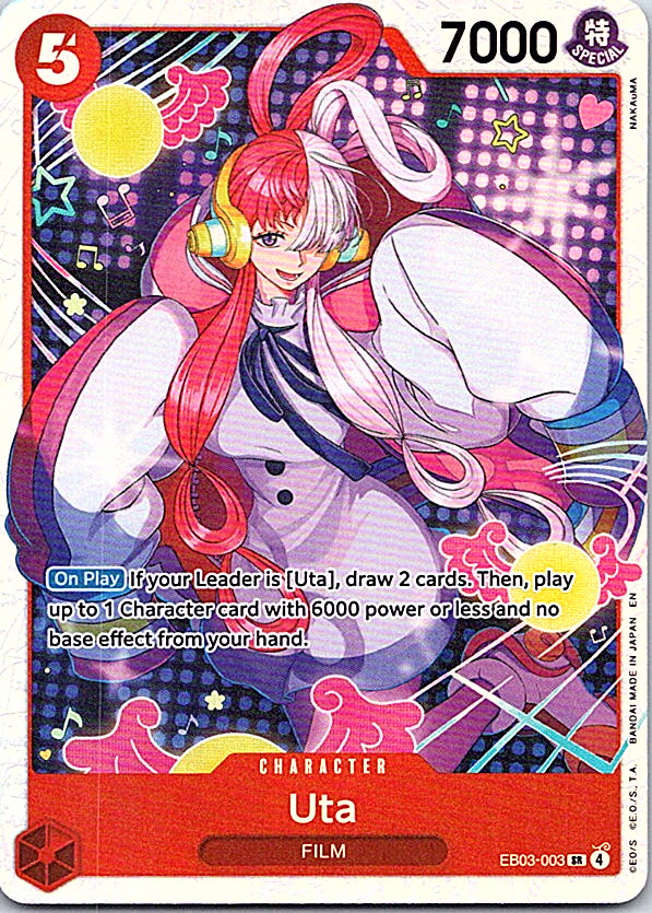 Uta (003) Foil SR Extra Booster: One Piece Heroines Edition EB03-003 NM