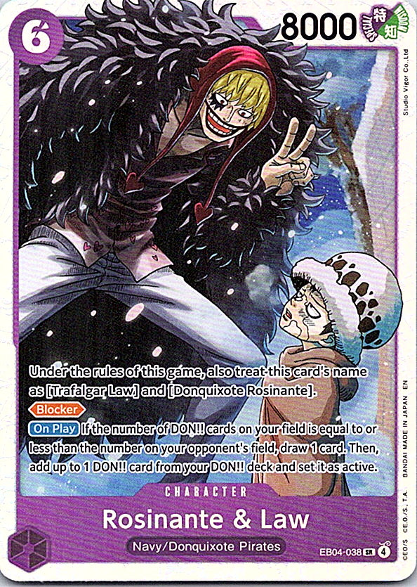 Rosinante & Law Foil SR The Azure Sea's Seven EB04-038 NM