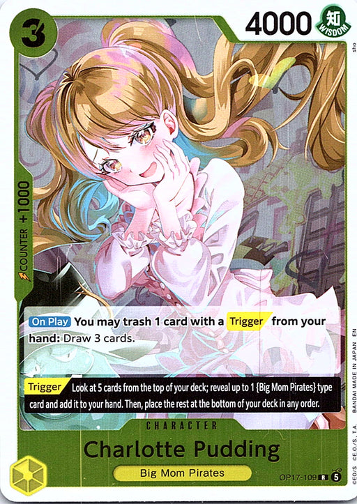 Charlotte Pudding OP17-109 R foil English One Piece Card Game single card