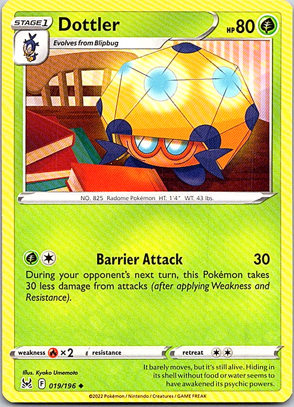 Dottler Uncommon SWSH11: Lost Origin 019/196 NM