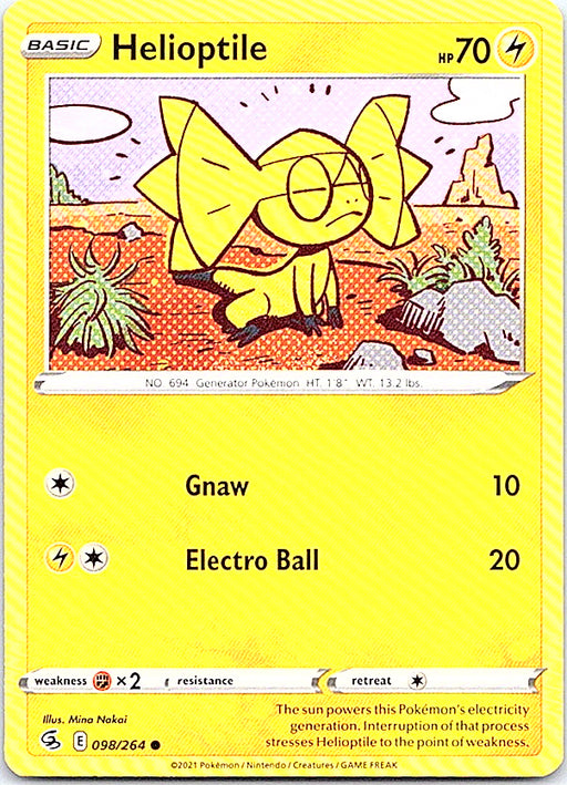 Helioptile Common SWSH08: Fusion Strike 098/264 NM