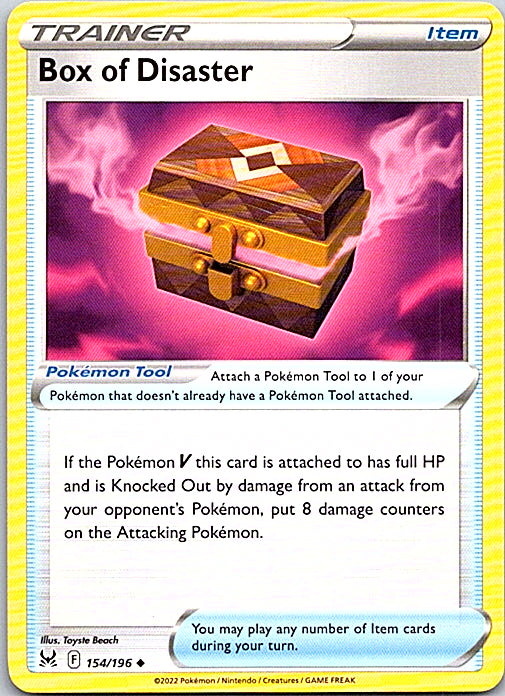 Box of Disaster Uncommon SWSH11: Lost Origin 154/196 NM