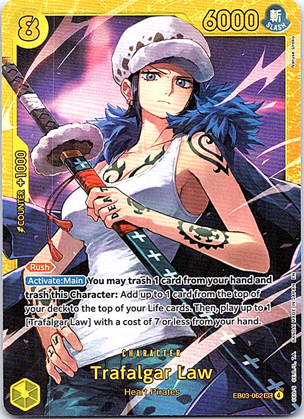 Trafalgar Law Foil SEC Extra Booster: One Piece Heroines Edition EB03-062 NM