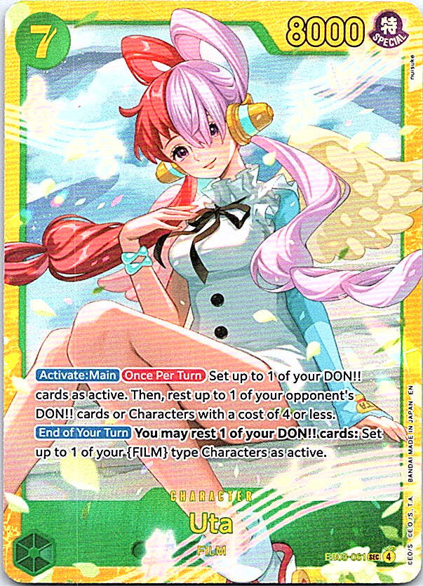 Uta (061) Foil SEC Extra Booster: One Piece Heroines Edition EB03-061 NM