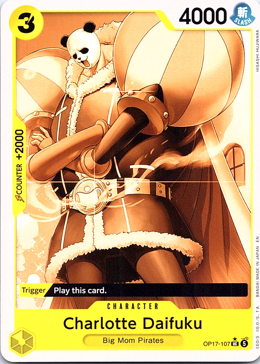 Charlotte Daifuku (Pandaman Art) OP17-107 UC English One Piece Card Game single card