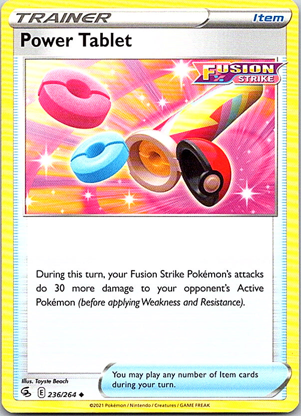 Power Tablet Uncommon SWSH08: Fusion Strike 236/264 NM