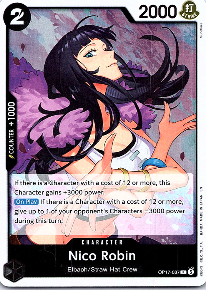 Nico Robin OP17-087 R foil English One Piece Card Game single card