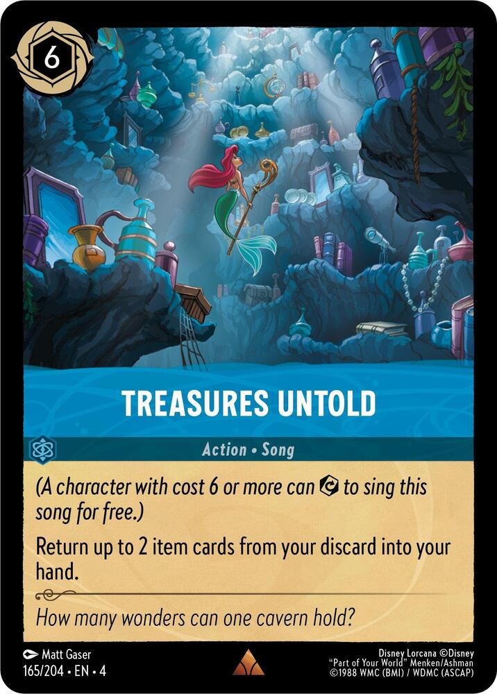 Treasures Untold Cold Foil Rare Ursula's Return 165/204 NM