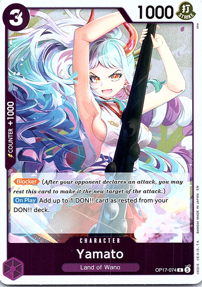 Yamato OP17-074 R foil English One Piece Card Game single card