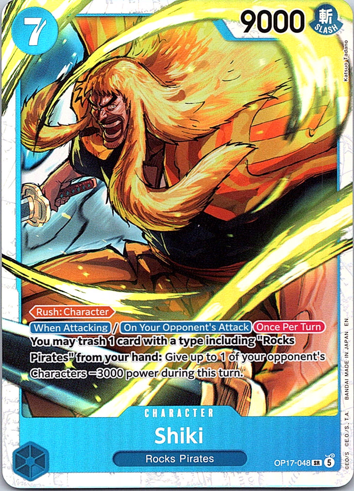 Shiki OP17-048 SR foil English One Piece Card Game single card