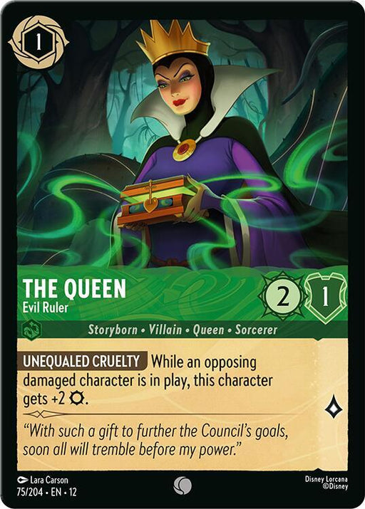 The Queen - Evil Ruler Cold Foil Common Wilds Unknown 75/204 NM