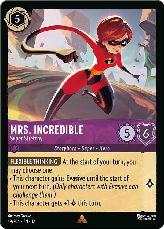 Mrs. Incredible - Super Stretchy Cold Foil Rare Wilds Unknown 49/204 NM