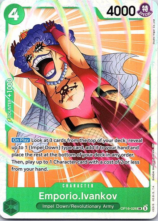 Emporio.Ivankov (026) Foil SR The Time of Battle OP16-026 NM