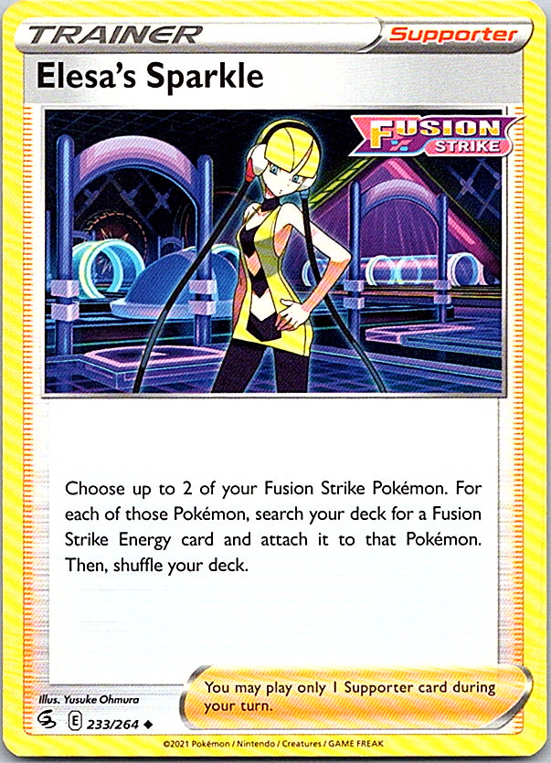 Elesa's Sparkle Uncommon SWSH08: Fusion Strike 233/264 NM