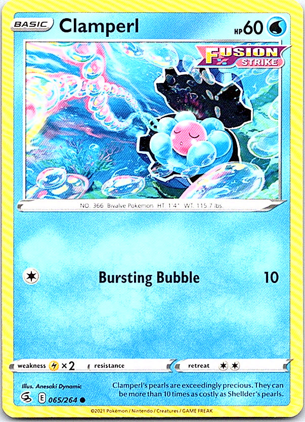Clamperl Common SWSH08: Fusion Strike 065/264 NM