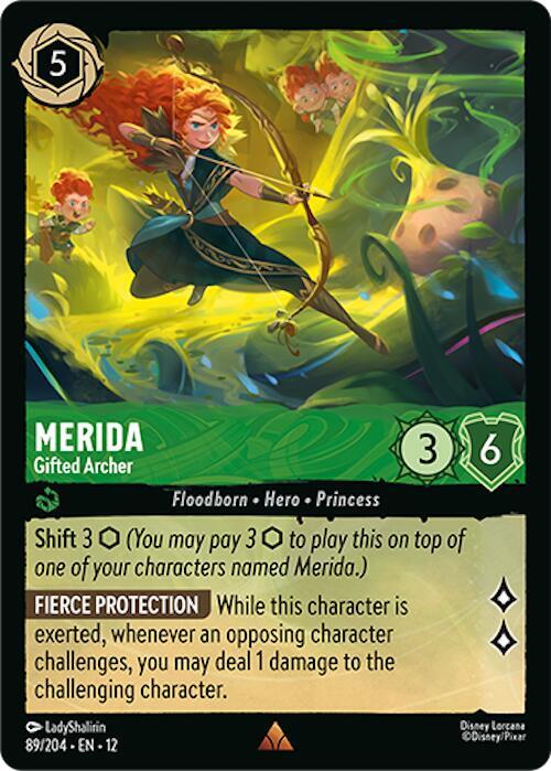Merida - Gifted Archer Cold Foil Rare Wilds Unknown 89/204 NM