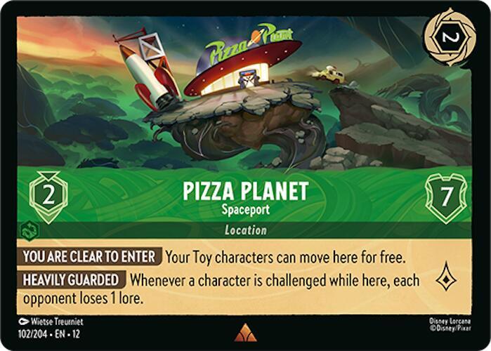 Pizza Planet - Spaceport Cold Foil Rare Wilds Unknown 102/204 NM
