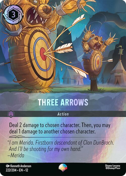 Three Arrows (Epic) Holo Epic Wilds Unknown 222/204 NM