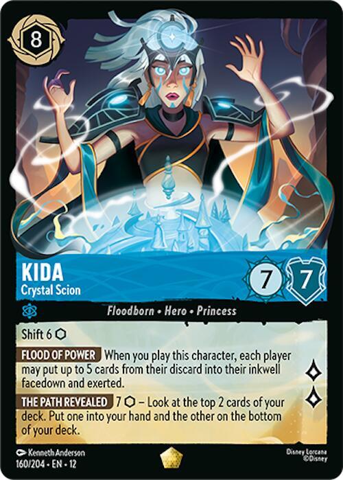 Kida - Crystal Scion Cold Foil Legendary Wilds Unknown 160/204 NM
