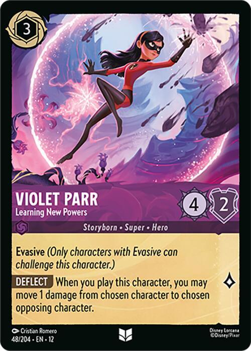 Violet Parr - Learning New Powers Cold Foil Uncommon Wilds Unknown 48/204 NM