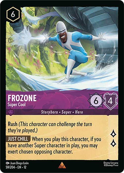 Frozone - Super Cool Cold Foil Rare Wilds Unknown 59/204 NM