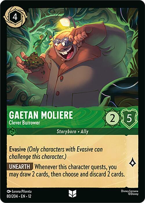 Gaetan Moliere - Clever Burrower Cold Foil Uncommon Wilds Unknown 80/204 NM