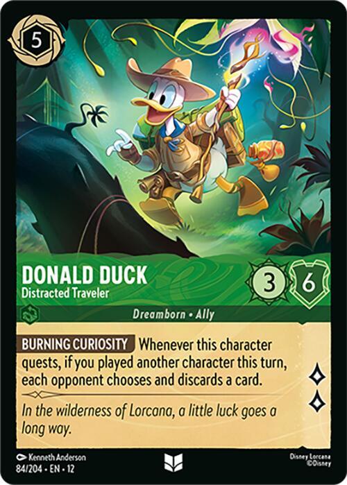 Donald Duck - Distracted Traveler Cold Foil Uncommon Wilds Unknown 84/204 NM