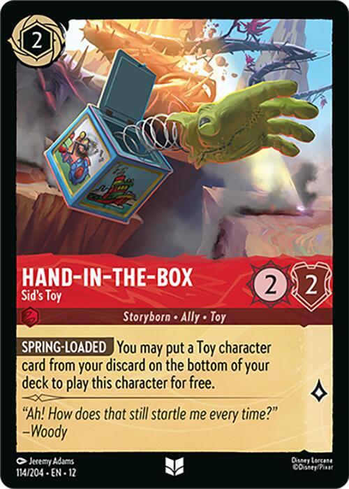 Hand-in-the-Box - Sid's Toy Cold Foil Uncommon Wilds Unknown 114/204 NM