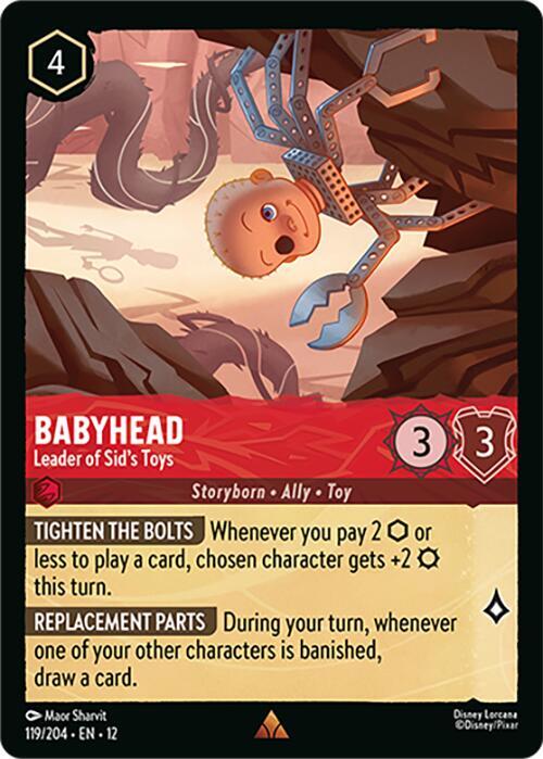 Babyhead - Leader of Sid's Toys Cold Foil Rare Wilds Unknown 119/204 NM