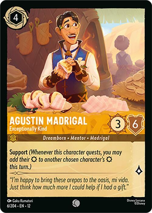 Agustin Madrigal - Exceptionally Kind Cold Foil Common Wilds Unknown 6/204 NM