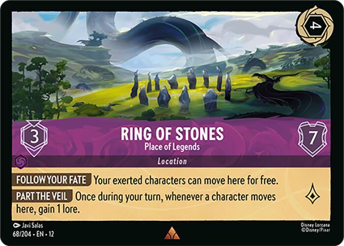 Ring of Stones - Place of Legends Cold Foil Rare Wilds Unknown 68/204 NM