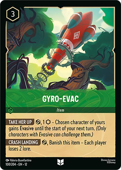 Gyro-Evac Cold Foil Uncommon Wilds Unknown 100/204 NM