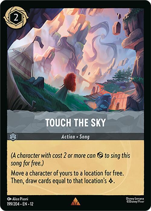 Touch the Sky Cold Foil Rare Wilds Unknown 199/204 NM