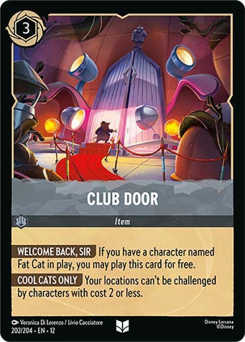 Club Door Cold Foil Uncommon Wilds Unknown 202/204 NM