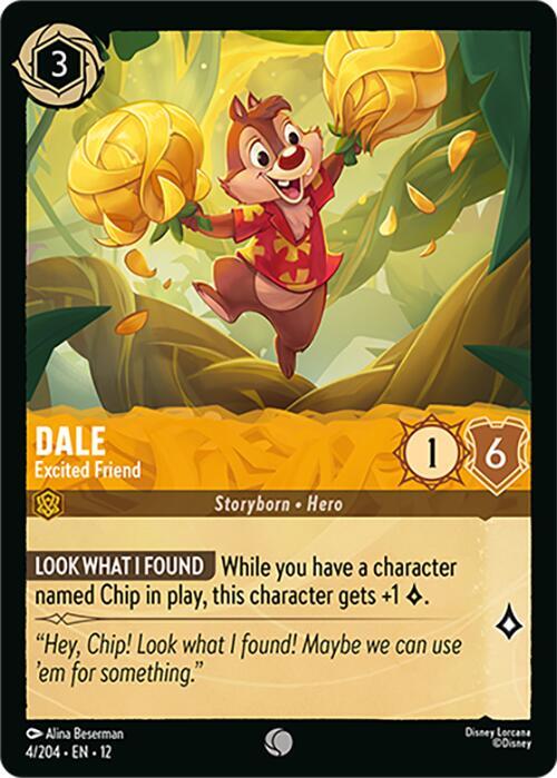 Dale - Excited Friend Cold Foil Common Wilds Unknown 4/204 NM