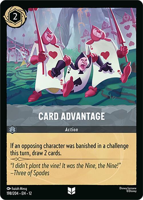 Card Advantage Cold Foil Uncommon Wilds Unknown 198/204 NM