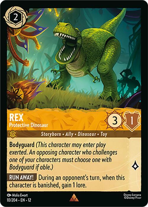Rex - Protective Dinosaur Cold Foil Rare Wilds Unknown 10/204 NM
