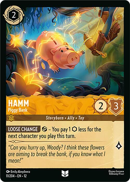 Hamm - Piggy Bank Cold Foil Uncommon Wilds Unknown 11/204 NM