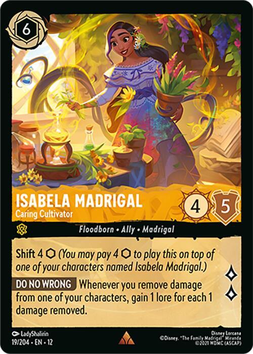 Isabela Madrigal - Caring Cultivator Cold Foil Rare Wilds Unknown 19/204 NM