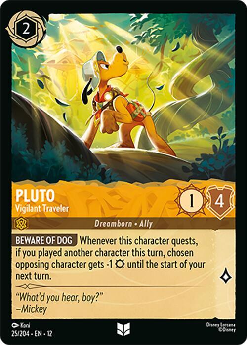 Pluto - Vigilant Traveler Cold Foil Uncommon Wilds Unknown 25/204 NM