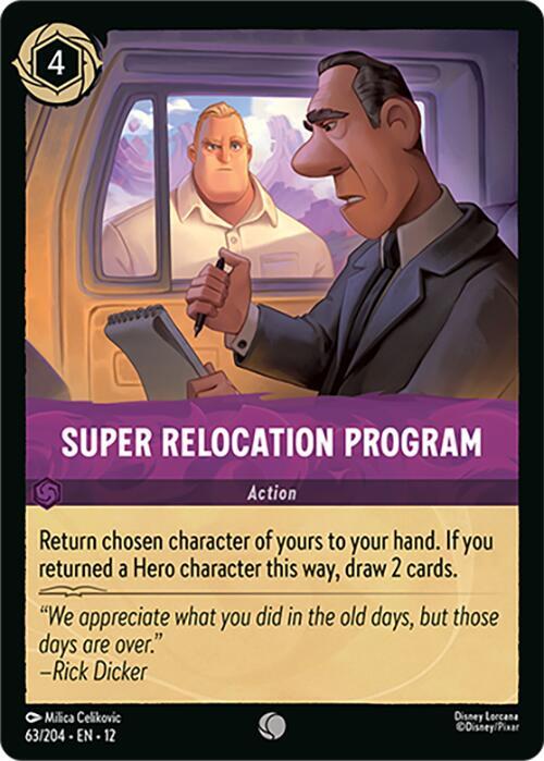 Super Relocation Program Cold Foil Common Wilds Unknown 63/204 NM