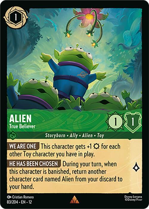 Alien - True Believer Cold Foil Rare Wilds Unknown 83/204 NM