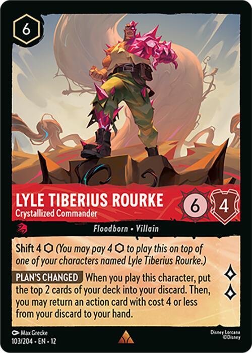 Lyle Tiberius Rourke - Crystallized Commander Cold Foil Rare Wilds Unknown 103/2