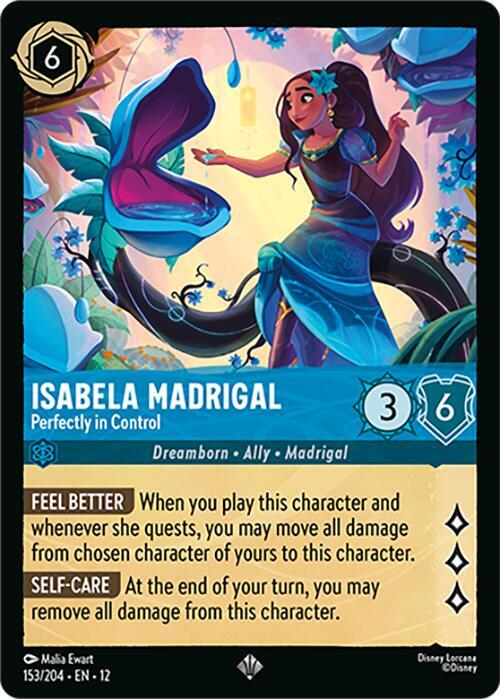 Isabela Madrigal - Perfectly in Control Cold Foil Super Rare Wilds Unknown 153/2